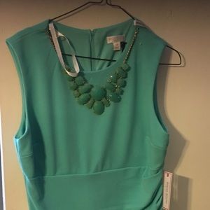 Aqua blue casual dress